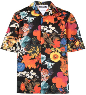 Moschino Stijlvolle korte mouw overhemd voor mannen Moschino , Multicolor , Heren - Xl,L,S