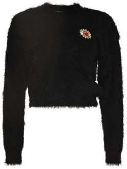 Moschino Stijlvolle Sweaters Moschino , Black , Dames
