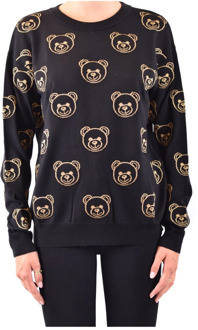 Moschino Stijlvolle Sweaters voor Mannen en Vrouwen Moschino , Black , Dames