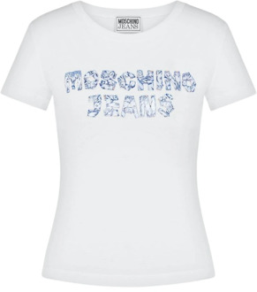 Moschino Stijlvolle T-shirt Moschino , White , Dames - L,M,S