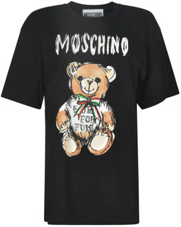Moschino Stijlvolle T-shirts en Polos Moschino , Black , Dames - XS