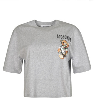 Moschino Stijlvolle T-shirts en Polos Moschino , Gray , Dames - L,M,Xs,2Xs