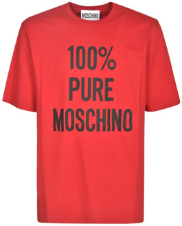 Moschino Stijlvolle T-shirts en Polos Moschino , Red , Heren - XL