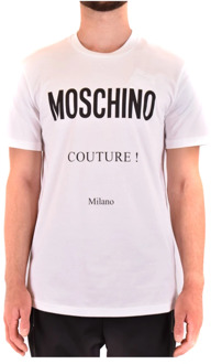 Moschino Stijlvolle T-shirts voor Mannen en Vrouwen Moschino , White , Heren - XL