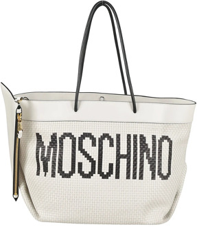 Moschino Stijlvolle Tassen Collectie Moschino , White , Dames - ONE Size
