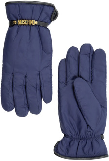 Moschino Stijlvolle warme handschoenen voor vrouwen Moschino , Blue , Dames - 7 IN