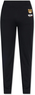 Moschino Sweatpants met logo Moschino , Black , Heren - 2Xl,Xl,L,M