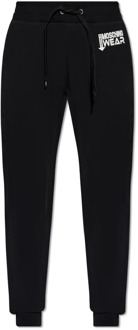 Moschino Sweatpants met logo Moschino , Black , Heren - Xl,L,M,S