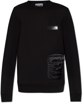 Moschino Sweatshirt met logo Moschino , Black , Heren - Xl,M,S