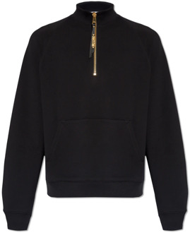 Moschino Sweatshirt met opstaande kraag Moschino , Black , Heren - 2Xl,Xl,L,M,S