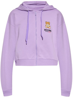Moschino Sweatshirt met rits Moschino , Purple , Dames - L,M,S