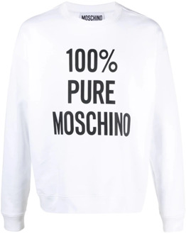 Moschino Sweatshirts Moschino , White , Heren - Xl,L,M,S