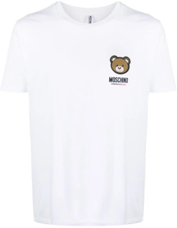 Moschino T-shirts en Polos Wit Moschino , White , Heren - 2Xl,S,Xs