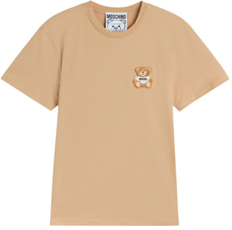 Moschino T-Shirts Moschino , Beige , Heren - 2Xl,Xl,L