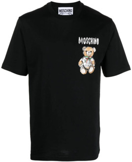 Moschino T-Shirts Moschino , Black , Heren - 2Xl,Xl,L,M