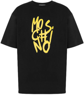 Moschino T-Shirts Moschino , Black , Heren - L