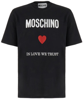 Moschino T-Shirts Moschino , Black , Heren - Xl,M,S