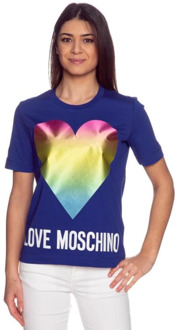 Moschino T-Shirts Moschino , Blue , Dames - Xs,2Xs