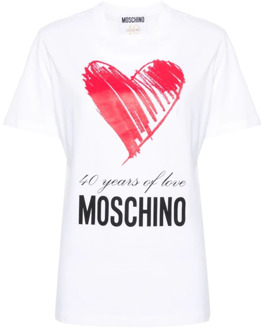 Moschino T-Shirts Moschino , White , Dames - S,Xs,2Xs
