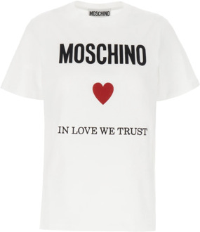 Moschino T-Shirts Moschino , White , Dames - S,Xs