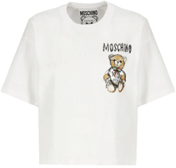 Moschino T-Shirts Moschino , White , Dames - Xs,2Xs