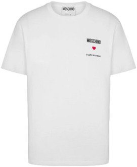 Moschino T-Shirts Moschino , White , Heren - 2Xl,Xl,L,M,S