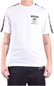 Moschino T-Shirts, Stijlvolle Collectie Moschino , White , Heren - XL