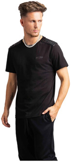 Moschino Tape Logo T-Shirt Heren Zwart Moschino , Black , Heren - Xl,L,M,S