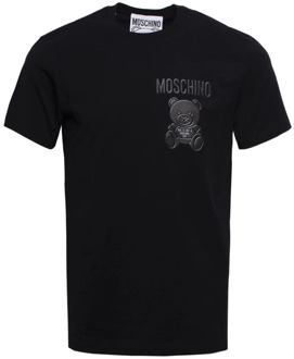 Moschino Teddy Bear Katoenen T-Shirt Moschino , Black , Heren - Xl,L,M,S