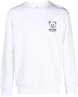 Moschino Teddy Bear Print Sweatshirt Moschino , White , Heren - L,S