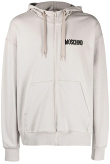 Moschino Teddy Bear Zip Sweatshirt Moschino , Gray , Heren