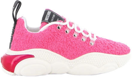 Moschino Teddy Bubble Dames Sneakers Moschino , Pink , Dames - 40 Eu,37 EU
