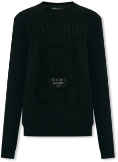 Moschino Trui met logo Moschino , Black , Heren - Xl,L,M,S
