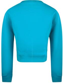 Moschino Uniseks Couture Logo Sweatshirt voor volwassenen (Turkooisblauw) Turquoise - XL