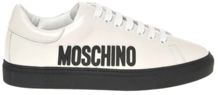 Moschino Verhoog je sneaker game met logo-gegraveerde sneakers Moschino , Gray , Heren - 44 EU