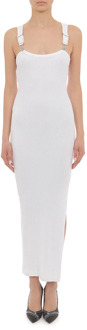 Moschino Verrijk je garderobe met deze prachtige lange jurk Moschino , White , Dames - S,Xs