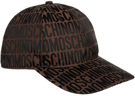 Moschino Verstelbare Logo Hoed Moschino , Brown , Heren - ONE Size