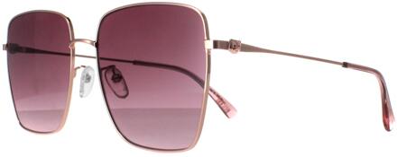 Moschino Vierkant Dames Goud Koper Grijs Roze Kleurverloop MOS072/G/S