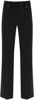 Moschino Wide Trousers Moschino , Black , Dames - M,S,Xs,2Xs