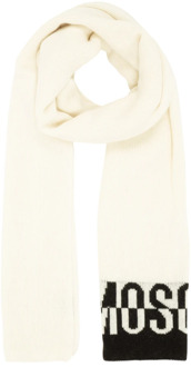 Moschino Winter Sjaal - Blijf Warm en Stijlvol Moschino , White , Dames - ONE Size