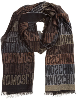 Moschino Winter Sjaal Moschino , Brown , Dames - ONE Size