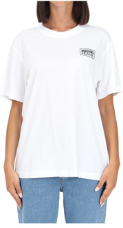 Moschino Wit T-shirt En Polo Moschino , White , Dames - 2XS