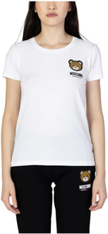 Moschino Witte Dames T-shirt Moschino , White , Dames - L,M,S,Xs