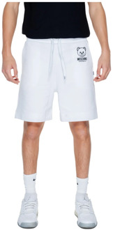 Moschino Witte katoenen shorts met veters Moschino , White , Heren - Xl,L,M,S
