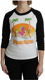 Moschino Witte Katoenen T-shirt My Little Pony Top Moschino , White , Dames - M,S,2Xs,3Xs