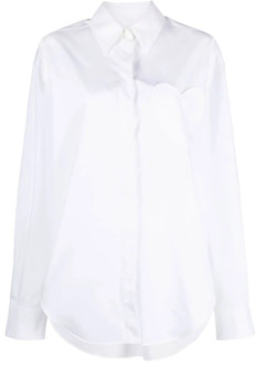 Moschino Witte Overhemd Moschino , White , Dames - M,Xs
