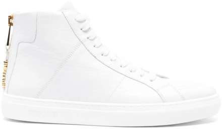 Moschino Witte Sneakers met 2.0cm Zoolhoogte Moschino , White , Heren - 45 Eu,41 Eu,42 EU