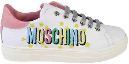 Moschino Witte Sneakers Moschino , White , Dames - 37 Eu,38 EU