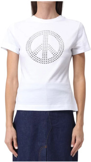Moschino Witte T-shirts en Polos Moschino , White , Dames - L,M,S,Xs