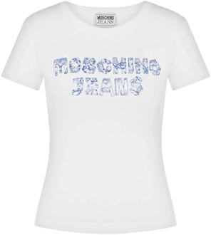 Moschino Witte T-shirts en Polos Moschino , White , Dames - S,Xs